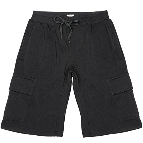 North 15 Men's Fleece Sweat Short with Cargo Pockets