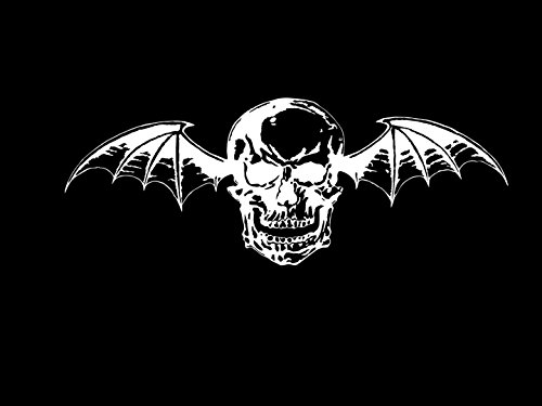 Avenged Sevenfold Logo Decal Sticker, White, Black, Silver, Red, or Yellow, H