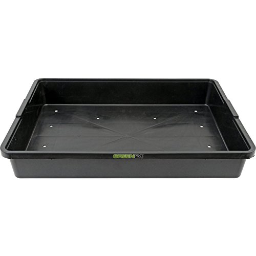 PROFI Gewächshaus-Wanne GREEN24 XL565G gelocht für Pflanzen, Gewächshäuser und Garten