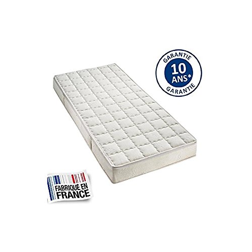 Matelas ferme bébé en mousse haute résilience matelassé - garantie 10 ans...