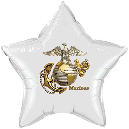 US MARINE EMBLEM STAR BALLOON (EACH)