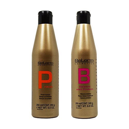 Salerm Protein Shampoo & Balsam Conditioner 250ml Duo 