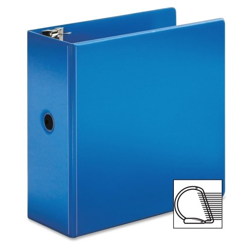 

Wholesale CASE of 5 - Cardinal Super Strength Locking Slant-D Binders-D-Ring Binder, Vinyl, 5" Capacity, 11"x8-1/2", Blue