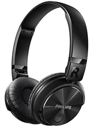 Philips SHB3060BK/00 - Auriculares estéreo de diadema con Bluetooth (Control 32 mm, diseño plegable, cerrado parte posterior), negro