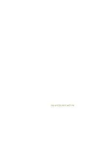 stay and be silent with me by Blair Neighbors