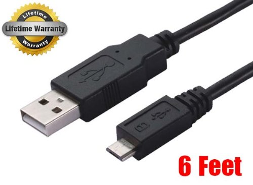 iMBAPrice® 6 Feet Micro USB to USB Charging/Data/Sync Cable for LG G2 Optimus G G Pro 2x S L VS980 LS980 D800 D801 D802 D803 (Black)