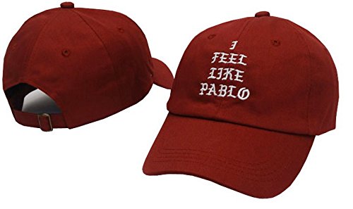 JessicaRL I Feel Like Pablo Hat Cap In Burgundy Yeezy Yeezus Baseball The Life Of Pablo