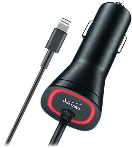 Verizon iPhone 5 5s 5c iPad 2.4A Vehicle Charger - Original APLLIG24VPC-F