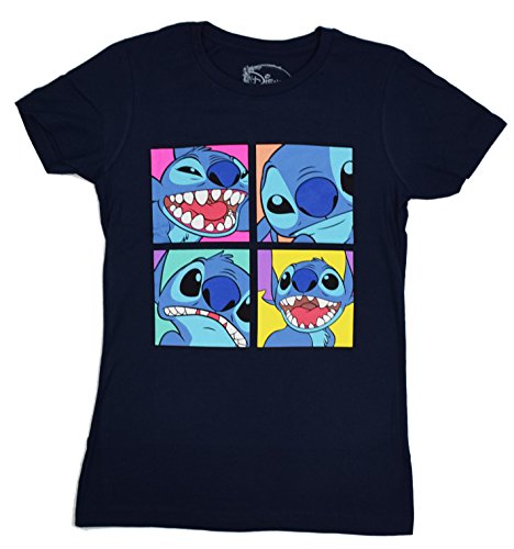 Disney Lilo and Stitch Four Boxes Juniors T-shirt