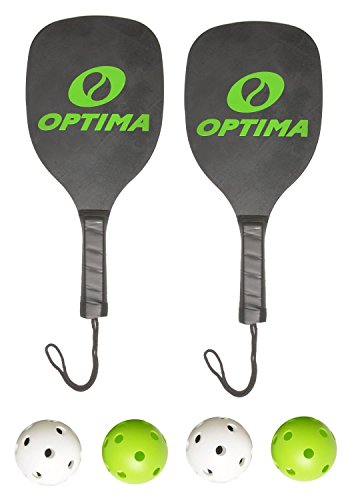 Optima Pickleball Set 2 Paddles 4 Pickleballs