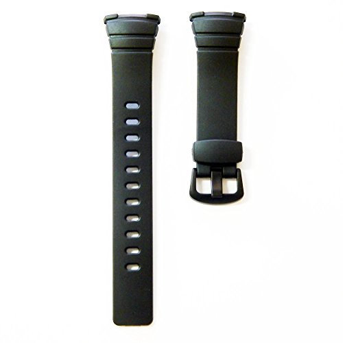 

Casio watch strap watchband Resin black 25mm WVA-107