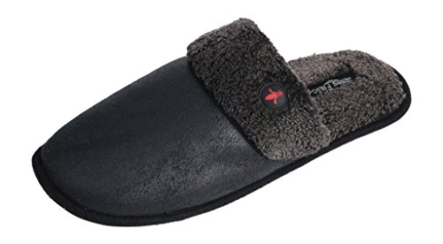 James Fiallo Mens Soft Plush Insole And Upper, Scuff House Slipper