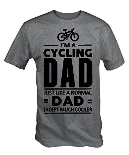 T Shirt Village Mens Cycling Dad , Like Normal Dad except much Cooler T Shirt