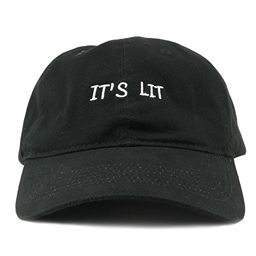 IT'S LIT Embroidered 100% Cotton Adjustable Strap Cap