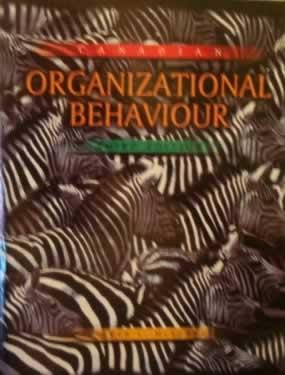 CANADIAN ORGANIZATIONAL BEHAVIOUR - 3rd Edition by STEVEN L. McSHANE