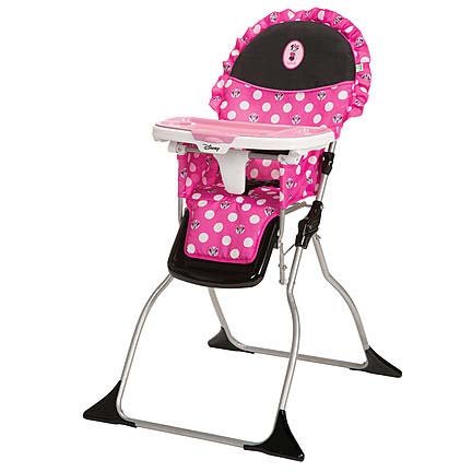 Baby Minnie Mouse High Chair, Polka Dot