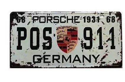 USA FBI 007 America Vintage Auto License Plate, Embossed Tag Size 6