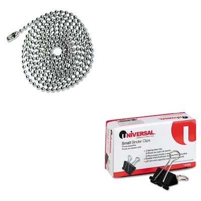 

KITAVT75417UNV10200 - Value Kit - Advantus ID Badge Holder Chain (AVT75417) and Universal Small Binder Clips (UNV10200)