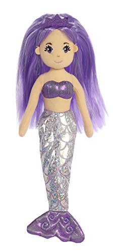 Aurora World Sea Sparkles Mermaid Plush, Amethyst, Small