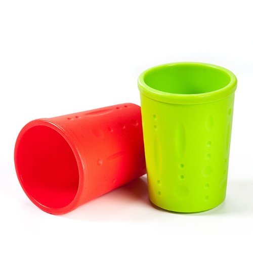 Kinderville Little Bites Cups (Set of 2, Red / Green)