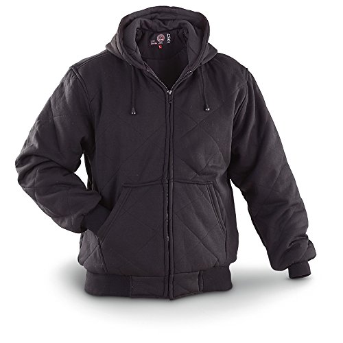 

Sportier Quilted Hooded Sweatshirt