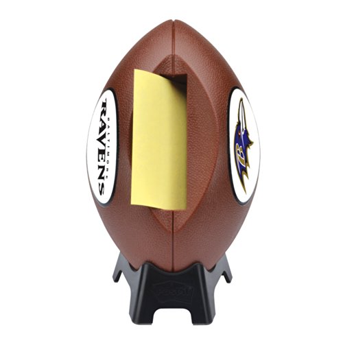 Post-it Pop-Up Notes Dispenser for 3x3 Notes, Football Shape - Baltimore Ravens (FB-330-BAL)