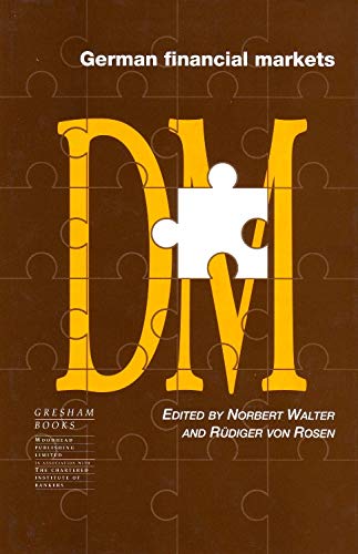 German Financial Markets by Norbert Walter