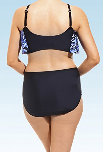 

Swim Sexy Women's Plus Size Jungle Heat Fly Away Twist Front Bikini