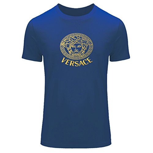 Versace Gold Logo For 2016 Men Printed Short Sleeve Tee T-shirt