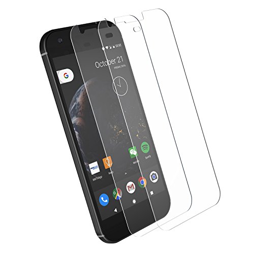 Google Pixel XL Screen Protector (2-Pack), CHOETECH Tempered Glass Screen Protector 2.5D Round Edge Crystal Clear Bubble-free 9H Hardness Anti-scratch Screen Protector for Google Pixel XL