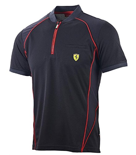 Ferrari Red Performance Zip Shirt