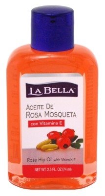 La Bella Rosa Mosqueta Rose Hip Oil With Vitamin-E 2.5oz