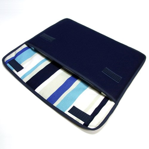 suono ハンドメイド MacBook Air ケース 11インチ用 ：FILO（ネイビー・ストライプ）
