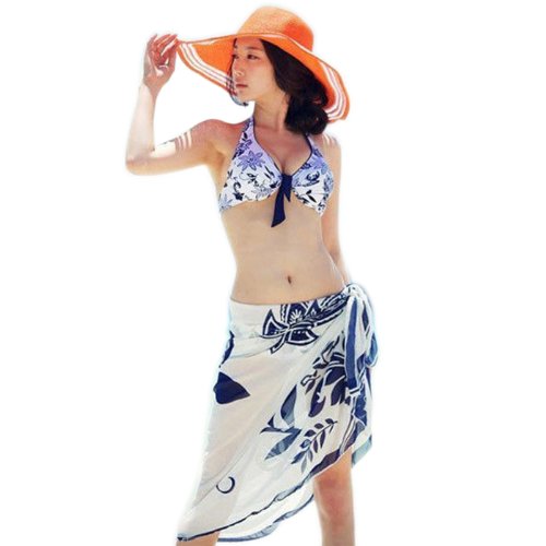 HDE Women's Beach Fashion Pareo Swimsuit Bikini Cover Up Sarong Wrap Scarf