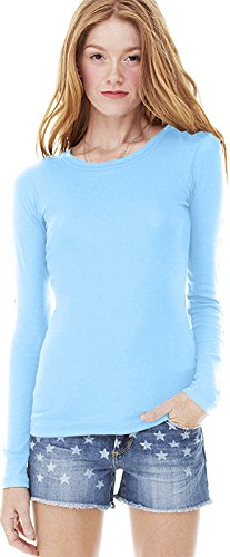 Bella Ladies Sophie Sheer Rib Long Sleeve T-Shirt. 8751