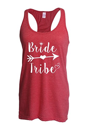Artix Bride Tribe with Damond Heart on Arrow Ladies' Slim Fit Racerback Tank
