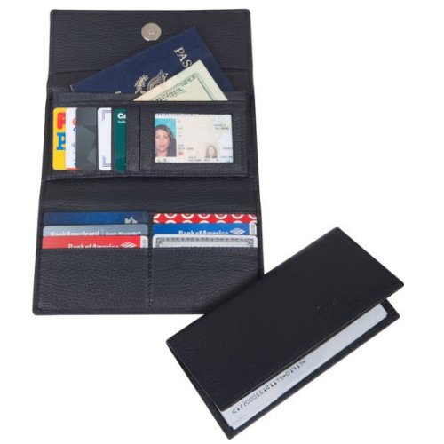 Access Denied Womens RFID Leather Wallet and RFID Checkbook Holder 2-in-1