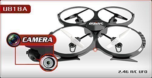 UDI U818A - RC UFO avec Camera, 3D Quadrocopter - Drone, 2.4 GHz