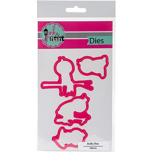 Algopix Similar Product 16 - PNM058 Pink And Main Dies-Sloths, 4/Pkg