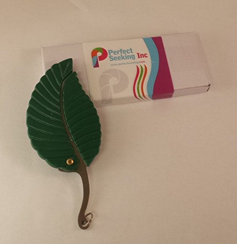 4" Leaf Stainless Steel Folding Pocket Keychain Knife - Sharp Compact - Image 6