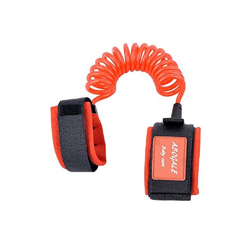 ABOGALE Baby Child Anti Lost Safety Velcro Wrist Link (Orange)