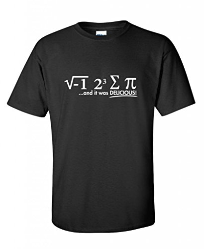 I Ate Some Pie And It Was Delicious math geek humor funny graphic T Shirts