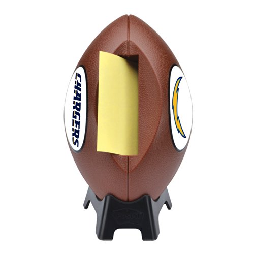 Post-it Pop-Up Notes Dispenser for 3x3 Notes, Football Shape - San Diego Chargers (FB-330-SD)