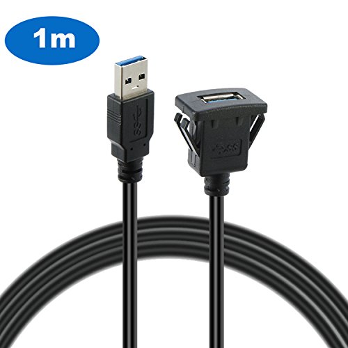 Algopix Similar Product 1 - USB Mount Cable USB Extension Flush