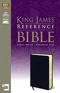 KJV, Reference Bible, Giant Print, Bonded Leather, Navy