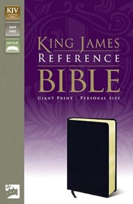 KJV, Reference Bible, Giant Print, Bonded Leather, Navy