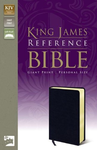 KJV, Reference Bible, Giant Print, Bonded Leather, Navy by Zondervan
