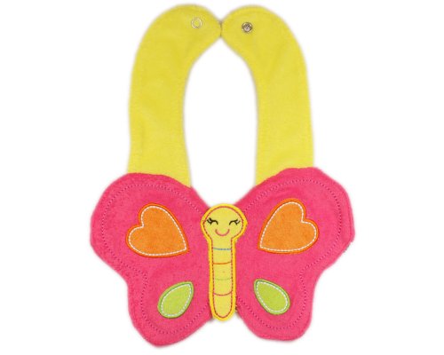 BONAMART ® three-D Kids Baby Girl Boy Toddler Bibs Cute Cartoon Butterfly Soft Saliva Towel