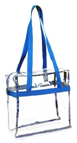 Clear 12 x 12 x 6 NFL Stadium Approved Tote Bag with 35
