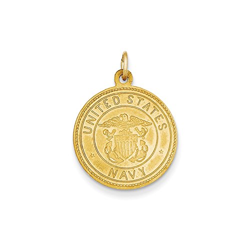 Algopix Similar Product 7 - 14k US Navy Saint Christopher Medal
